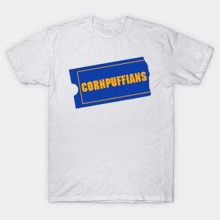 Limited Edition Blockbuster Video Inspired Corn Puffians Design! T-Shirt